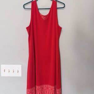 2 dresses in 1 - Reversible Orange/Red Summer Dress
